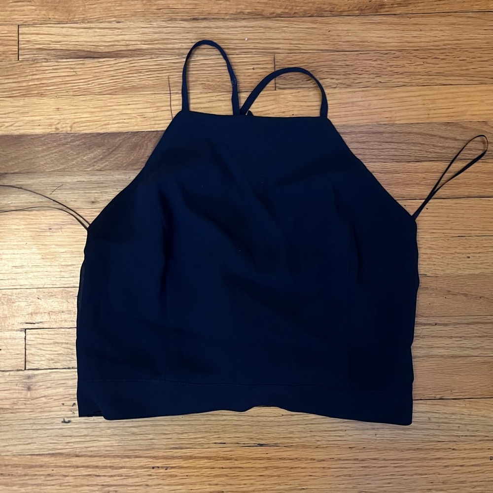 Love Culture Navy Halter Set